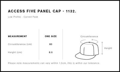 ACCESS FIVE PANEL CAP - 1132