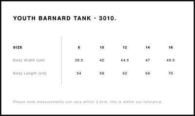 YOUTH BARNARD TANK - 3010