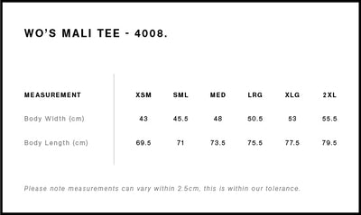 WO'S MALI TEE - 4008