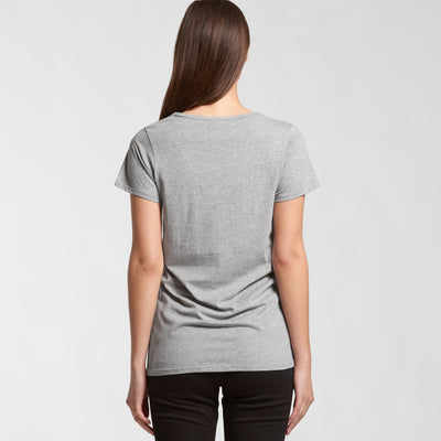 WO'S BEVEL V-NECK TEE - 4010