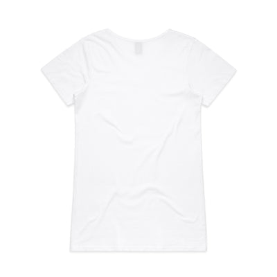 WO'S BEVEL V-NECK TEE - 4010