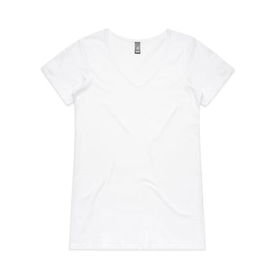 WO'S BEVEL V-NECK TEE - 4010