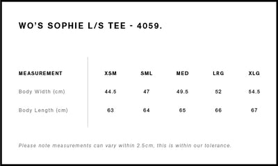 WO'S SOPHIE L/S TEE - 4059