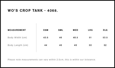 WO'S CROP TANK - 4068