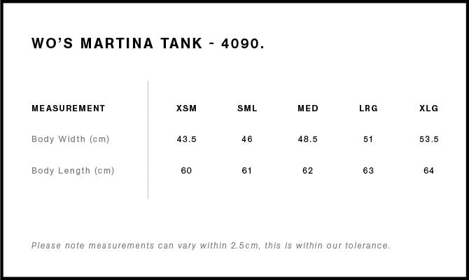 WO'S MARTINA TANK - 4090