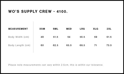 WO'S SUPPLY CREW - 4100