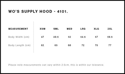 WO'S SUPPLY HOOD - 4101