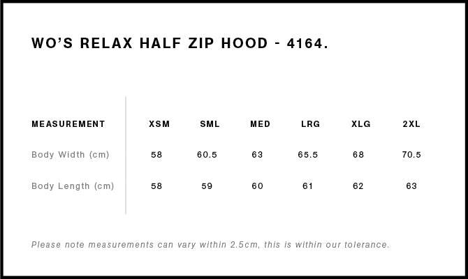 WO'S RELAX HALF ZIP HOOD - 4164