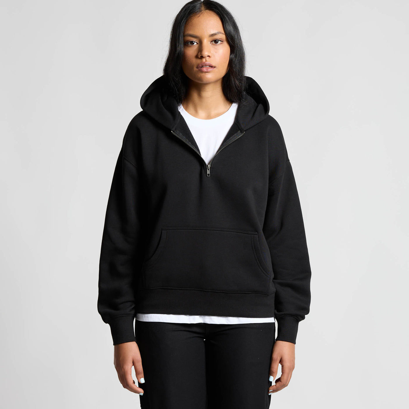 WO'S RELAX HALF ZIP HOOD - 4164