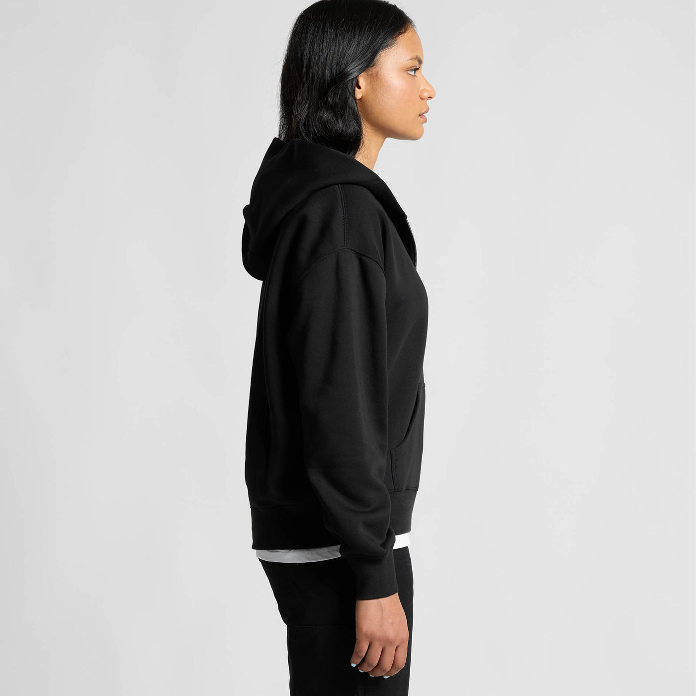 WO'S RELAX HALF ZIP HOOD - 4164