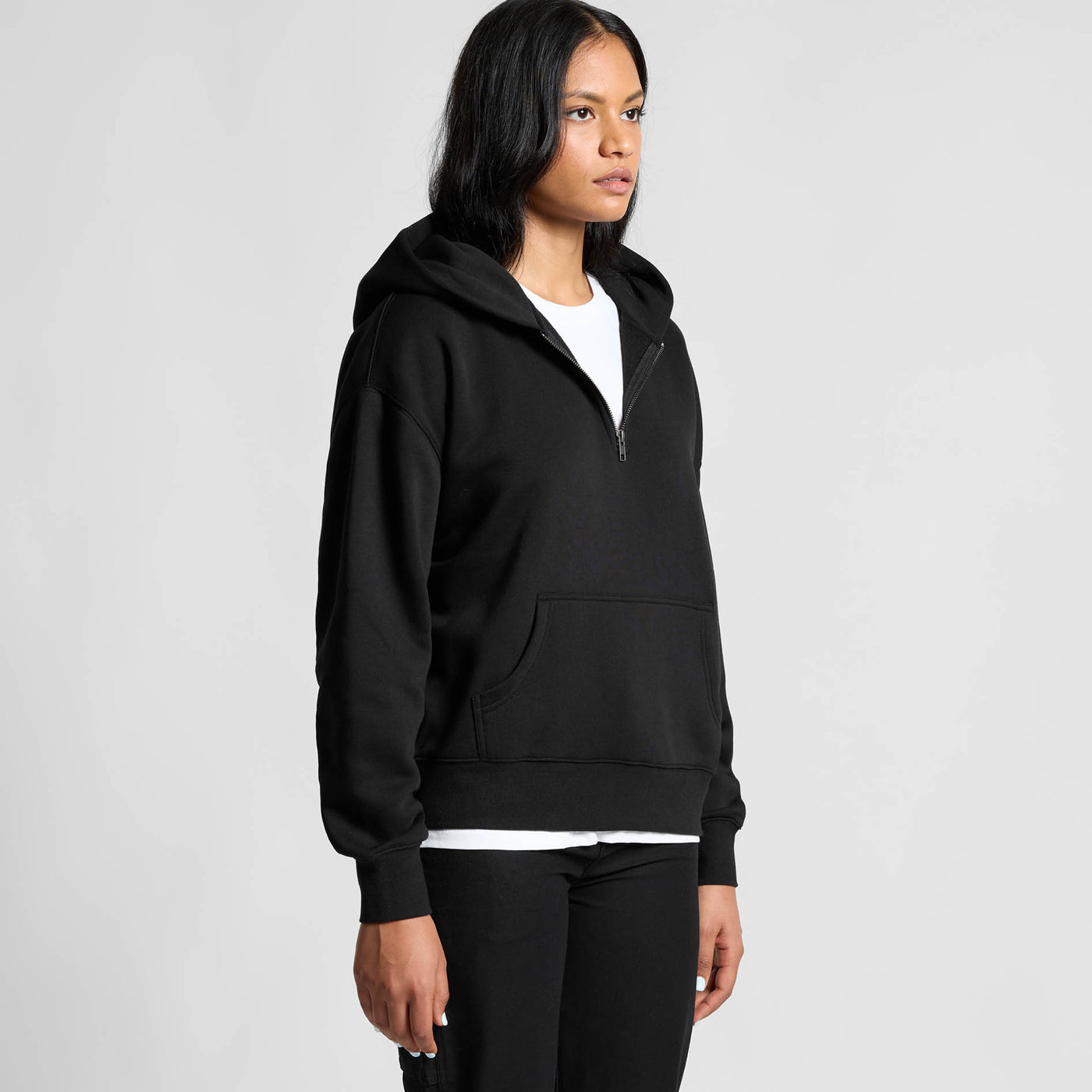 WO'S RELAX HALF ZIP HOOD - 4164