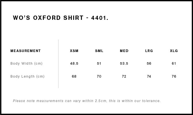 WO'S OXFORD SHIRT - 4401