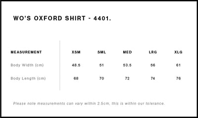 WO'S OXFORD SHIRT - 4401