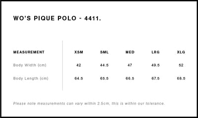 WO'S PIQUE POLO - 4411