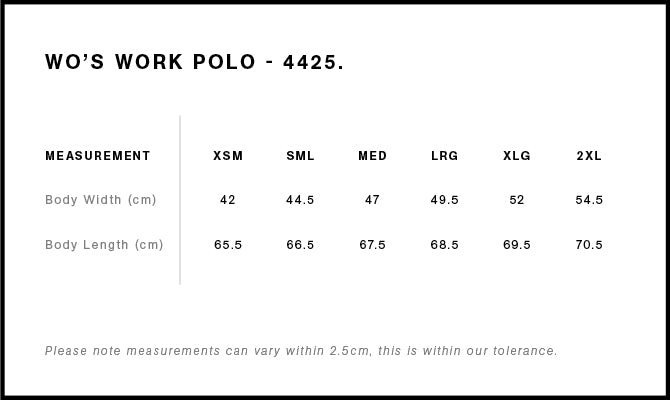 WO'S WORK POLO - 4425