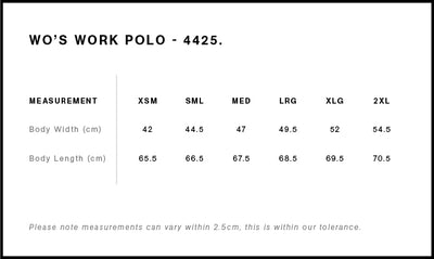 WO'S WORK POLO - 4425