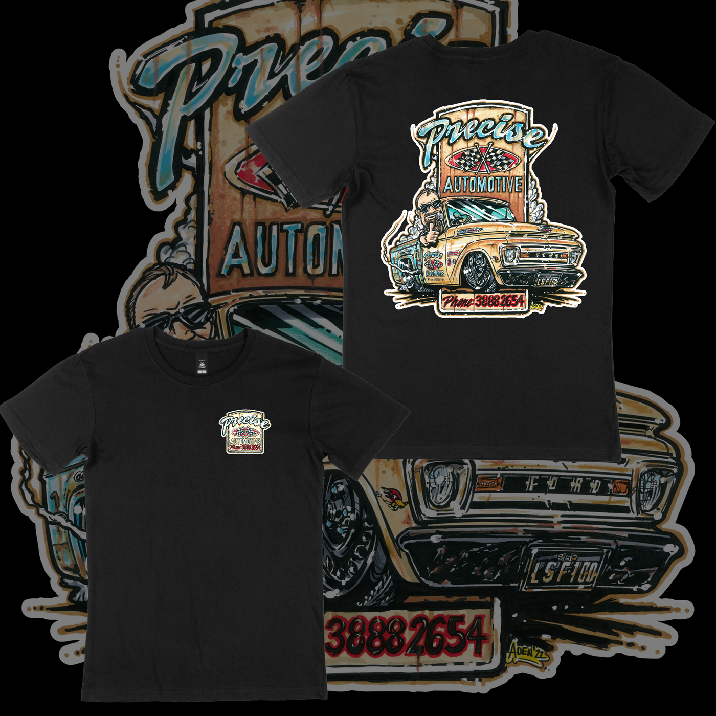 Precise LSF100 Adult Tee – 60ft Ink