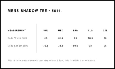 MENS SHADOW TEE - 5011