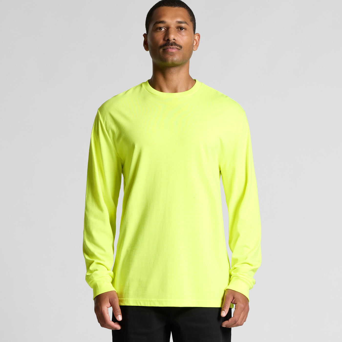 MENS BLOCK L/S TEE (SAFETY COLOURS) - 5054F