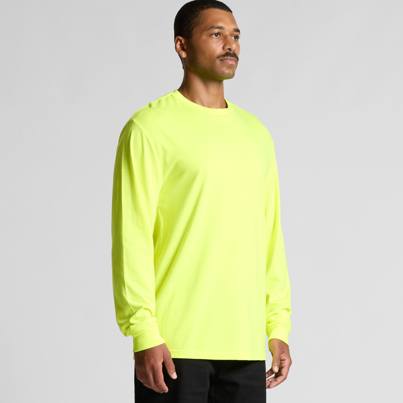 MENS BLOCK L/S TEE (SAFETY COLOURS) - 5054F