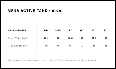 MENS STAPLE ACTIVE TANK - 5078