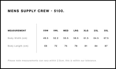 MENS SUPPLY CREW - 5100