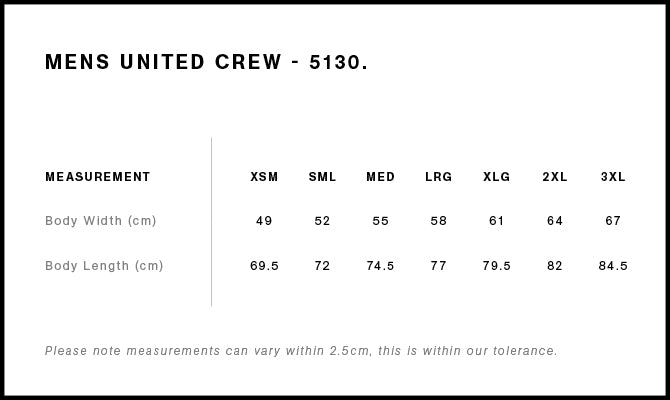 MENS UNITED CREW - 5130