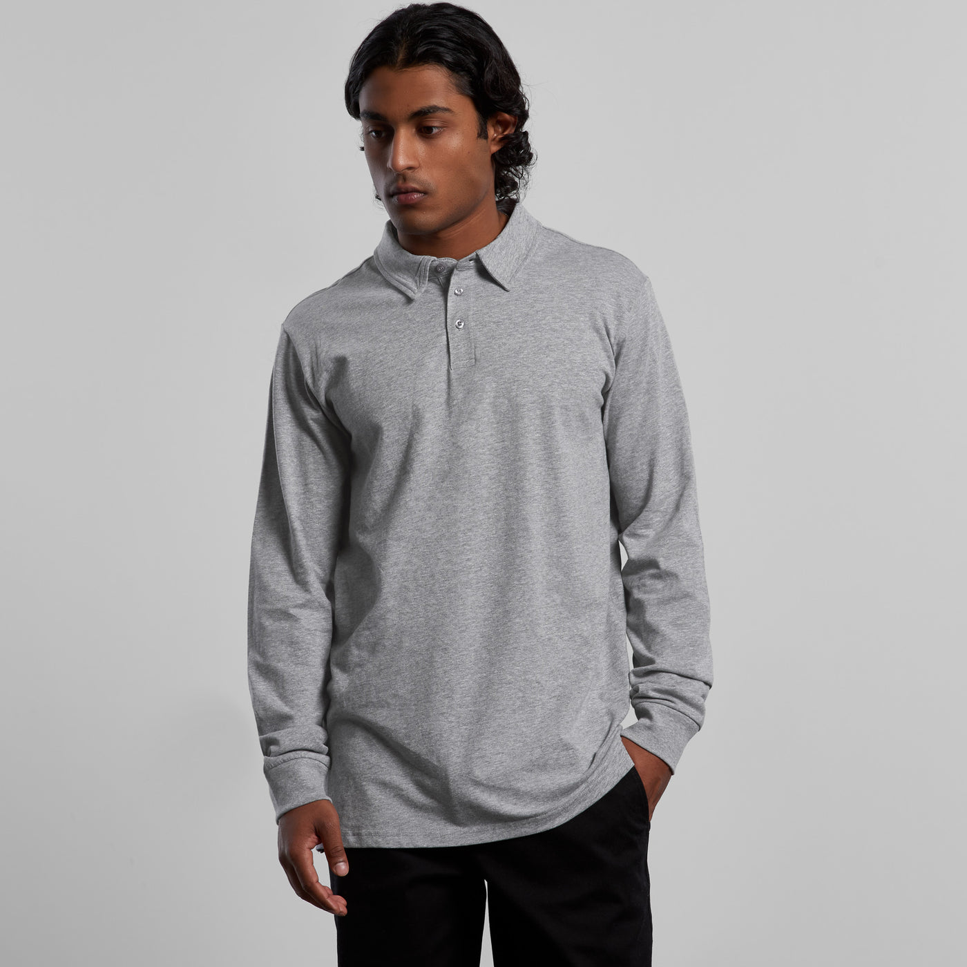 MENS CHAD L/S POLO - 5404